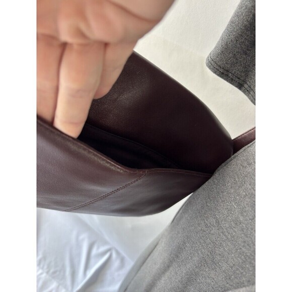 Vintage Etienne Aigner Crossbody Bag Purse Dark Brown Leather Adjustable Strap - Picture 12 of 13